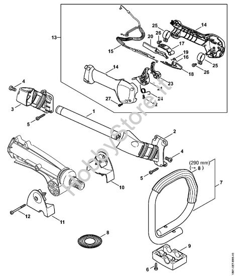 Impugnatura, Impugnatura di comando Apparecchi speciali (PC, SP, MC) SP 482 della marca STIHL