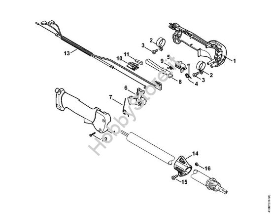 Impugnatura Apparecchi speciali (PC, SP, MC) SP 85 della marca STIHL