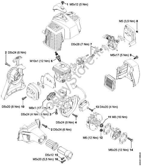 Coppie di serraggio Apparecchi speciali (PC, SP, MC) SP 92 C-E della marca STIHL