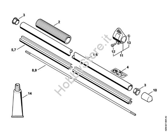 Stelo SP 92 C Apparecchi speciali (PC, SP, MC) SP 92 C-E della marca STIHL