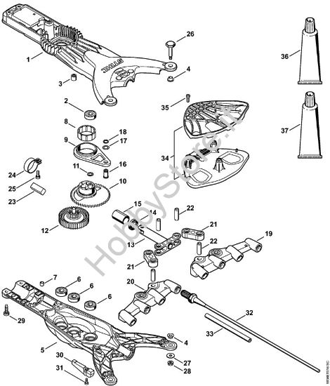 Riduttore, Rastrello Apparecchiature speciali a batteria (SPA) SPA 65 della marca STIHL