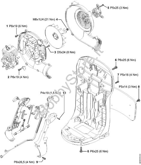 Coppie di serraggio Atomizzatori (SR) SR 200-D della marca STIHL