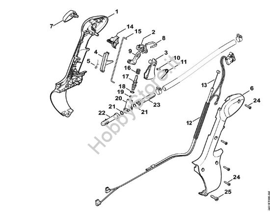 Impugnatura di comando Atomizzatori (SR) SR 200-D della marca STIHL