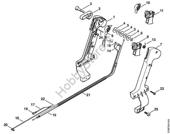 Impugnatura di comando Atomizzatori (SR) SR 420 della marca STIHL