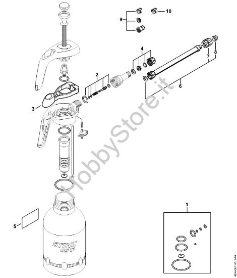 Pompa, Ugello Spruzzatori (SG) SG 11 della marca STIHL
