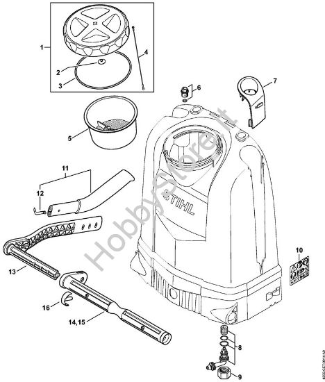 Serbatoio Spruzzatori (SG) SG 51 della marca STIHL