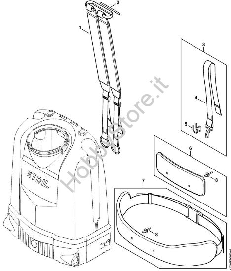Tracolla Spruzzatori (SG) SG 51 della marca STIHL