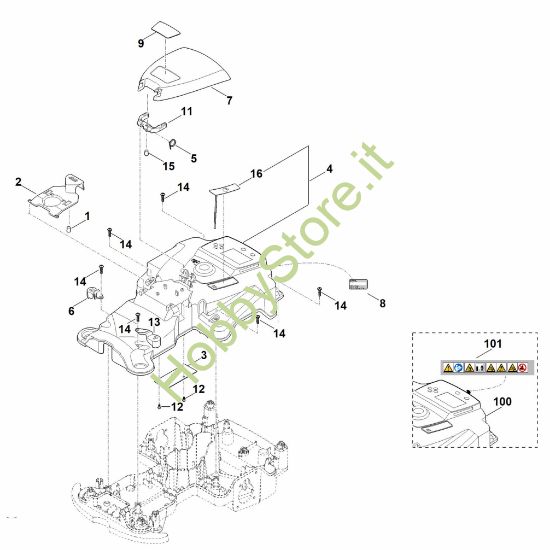 Picture of B - Parte superiore scocca RMI 422.0