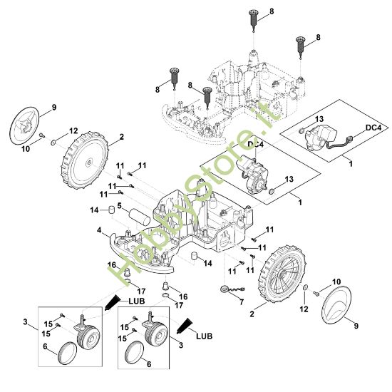 Picture of C - Telaio parte inferiore scocca RMI 422.0 P