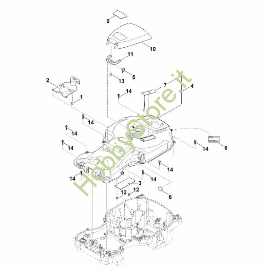 Picture of B - Parte superiore scocca RMI 522.0 C