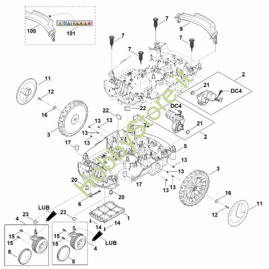 Picture of C - Telaio parte inferiore scocca RMI 632.0 PC