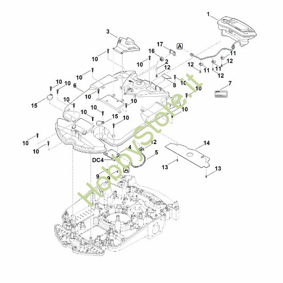 Picture of B - Parte superiore scocca RMI 632.1 P