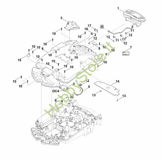Picture of B - Parte superiore scocca RMI 632.1 PC