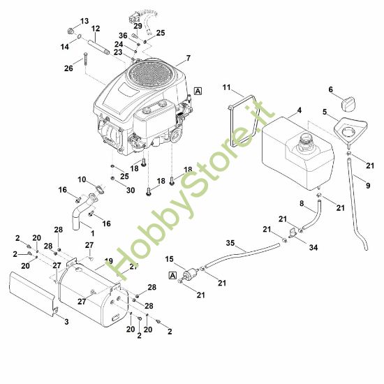 Picture of G - Motore, serbatoio RT 4097.1 SX