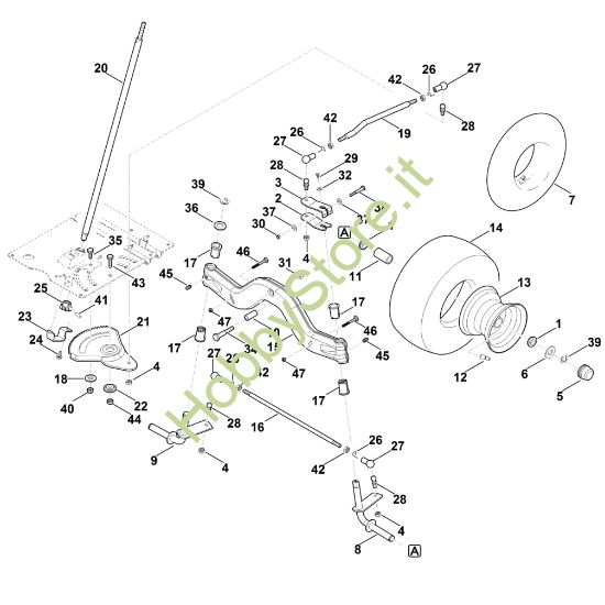 Picture of E - Sterzo, ruota anteriore RT 4112.0 SZ