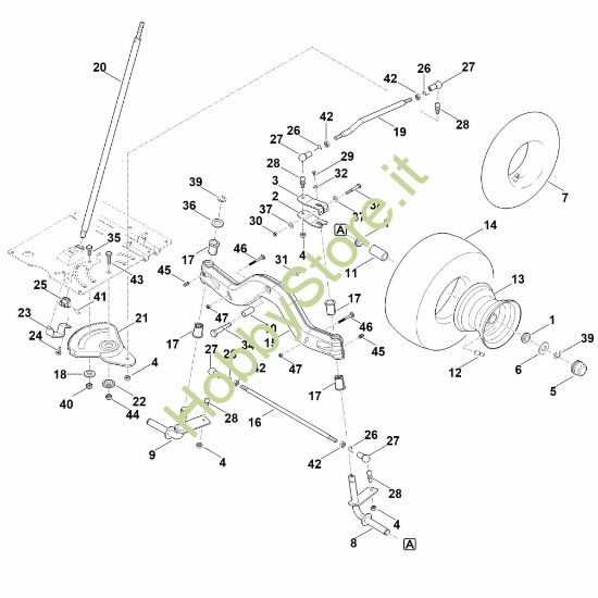 Picture of E - Sterzo, ruota anteriore RT 4112.1 SZ