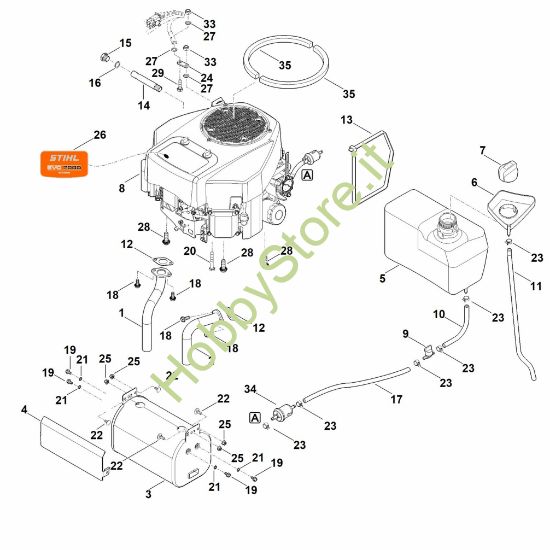 Picture of G - Motore, serbatoio RT 4112.1 SZ