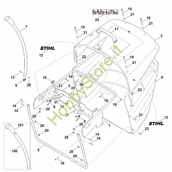 Picture of N - Cesto raccolta erba RT 5097.1 Z