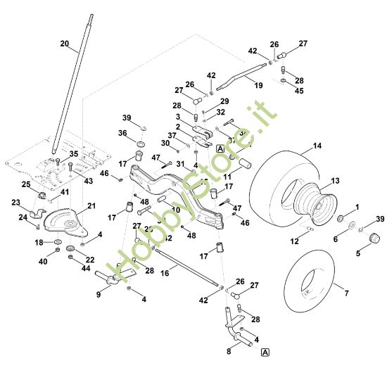 Picture of E - Sterzo, ruota anteriore RT 5112.0 Z