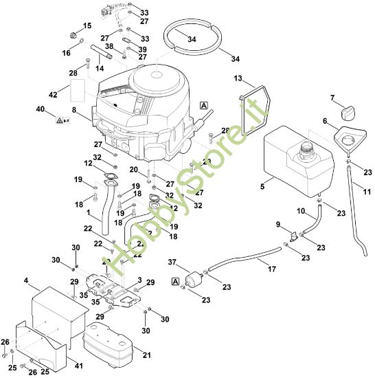 Picture of H - Motore, serbatoio RT 5112.0 Z