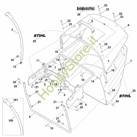 Picture of O - Cesto raccolta erba RT 5112.0 Z