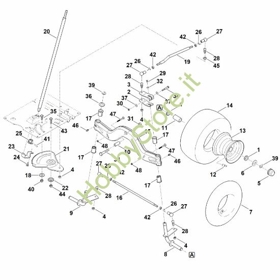 Picture of E - Sterzo, ruota anteriore RT 5112.1 Z
