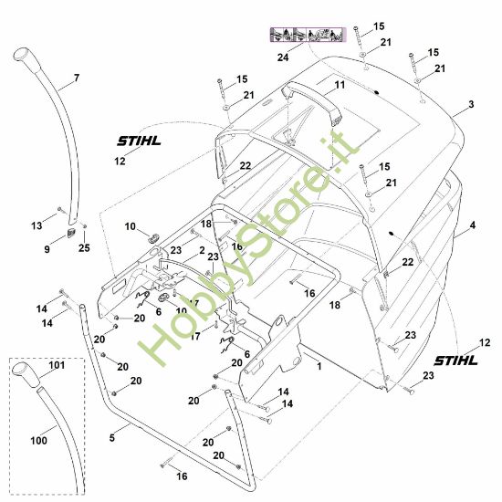 Picture of O - Cesto raccolta erba RT 5112.1 Z