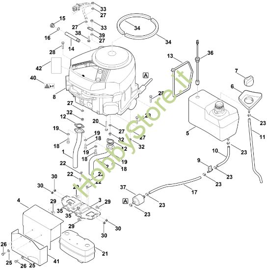Picture of H - Motore, serbatoio RT 6112.0 ZL