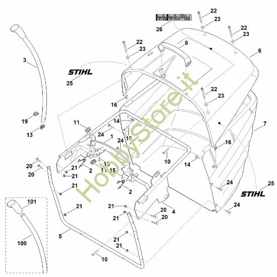 Picture of O - Cesto raccolta erba RT 6112.0 ZL