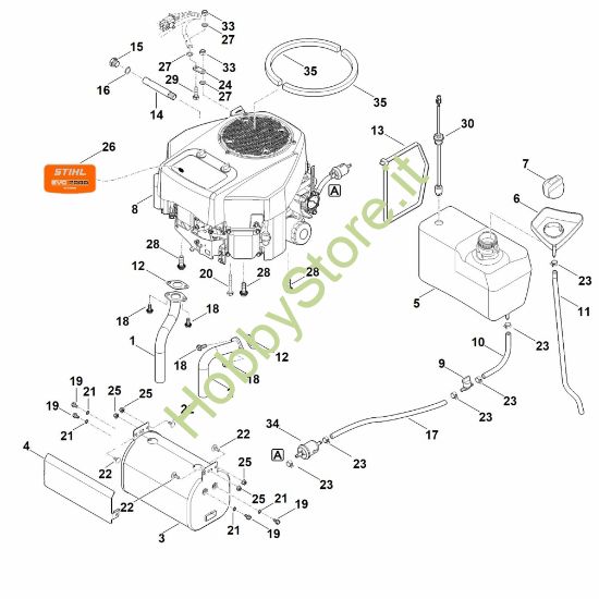 Picture of H - Motore, serbatoio RT 6112.1 ZL