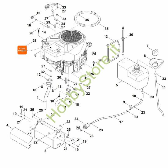 Picture of H - Motore, serbatoio RT 6127.1 ZL