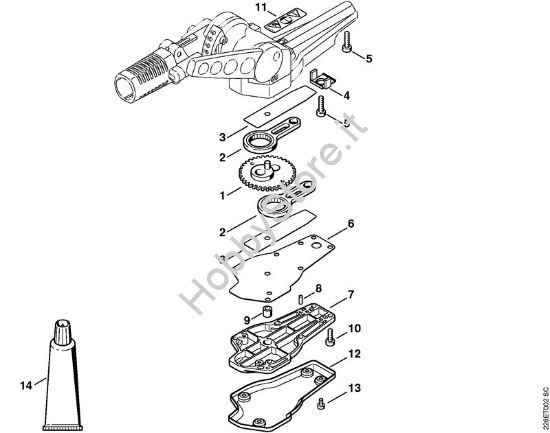 Riduttore lama a 135° regolabile Attrezzi accessori FH 135° della marca STIHL