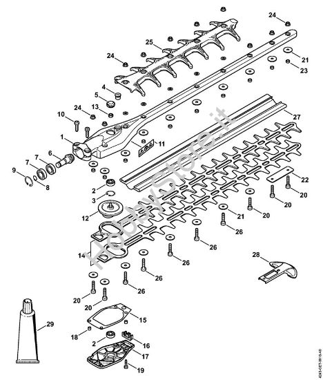 Riduttore 0° 500 mm Attrezzi accessori HL 0° della marca STIHL