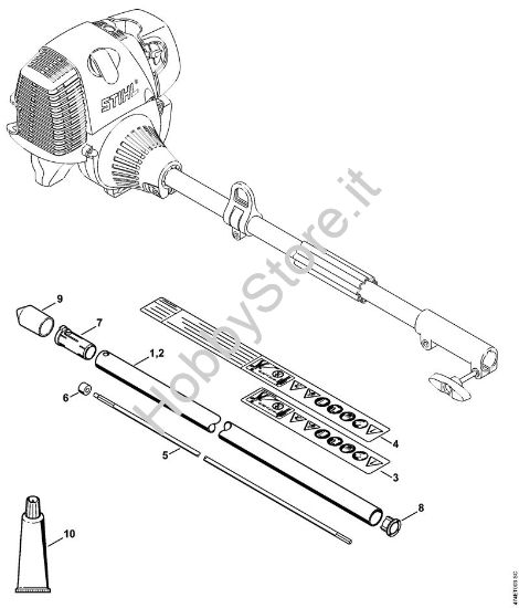 BC-KM Stelo Attrezzi di applicazione (-KM) BC-KM della marca STIHL