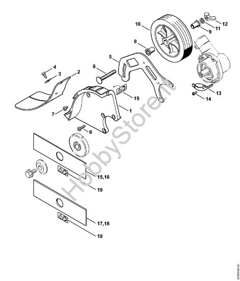 FCS-KM Riparo Attrezzi di applicazione (-KM) FCS-KM della marca STIHL