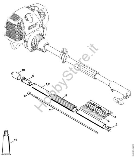 Stelo Attrezzi di applicazione (-KM) HL-KM della marca STIHL
