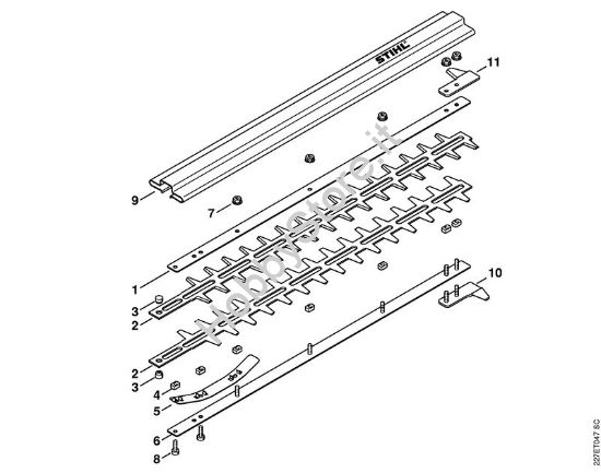 Coltello Attrezzi di applicazione (-KM) HL-KM 135° della marca STIHL