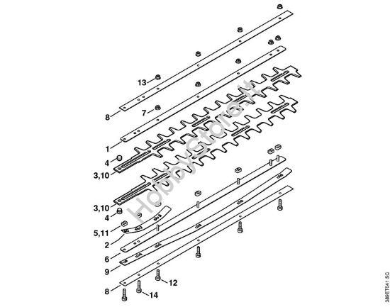 HL-KM Coltello 0°, 30°, 0° - 90° Attrezzi di applicazione (-KM) HL-KM 30° della marca STIHL