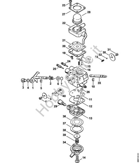Carburatore C1Q-S176 Motori Kombi (KM) KM 130 R della marca STIHL