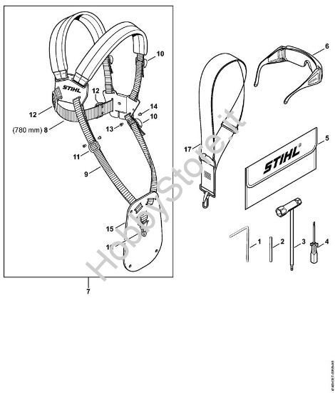 Attrezzi, accessorio a richiesta Motori Kombi (KM) KM 55 R della marca STIHL