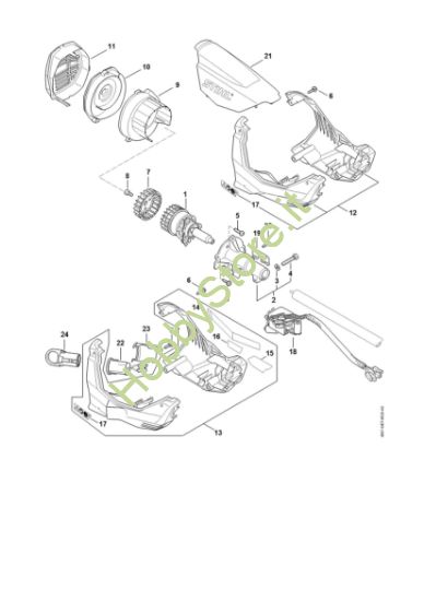 Picture of Elettromotore, carcassa motore KMA 130 R