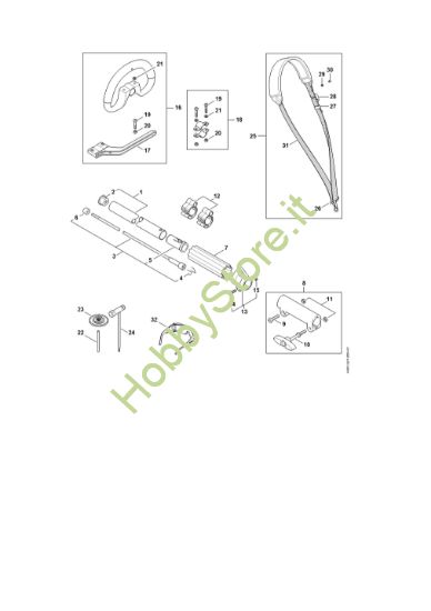 Picture of Stelo, Impugnatura circolare KMA 135 R