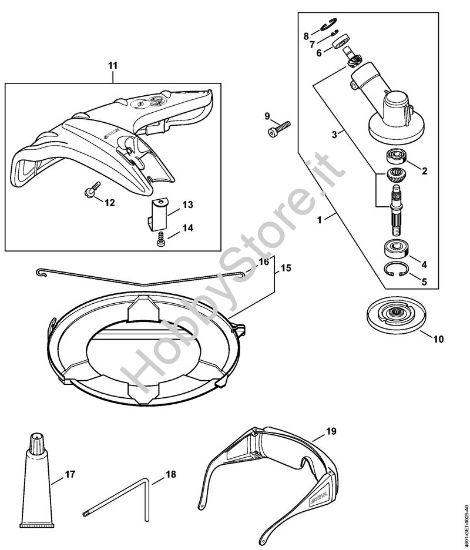 Riduttore, riparo Attrezzi per montaggi multipli (-MM) FS-MM della marca STIHL