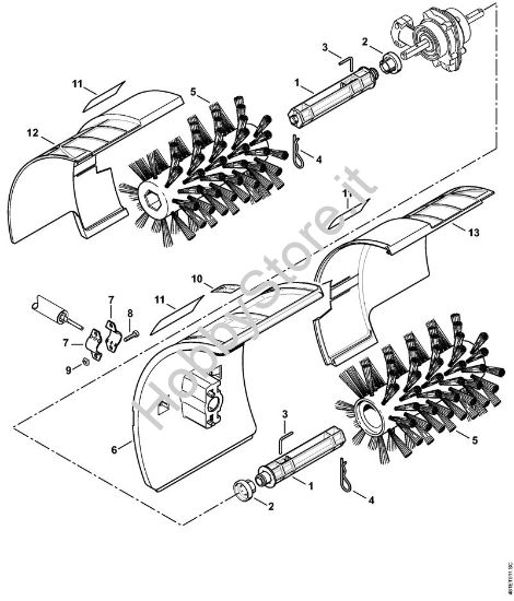 Spazzola rotante KB-MM Attrezzi per montaggi multipli (-MM) KB-MM della marca STIHL