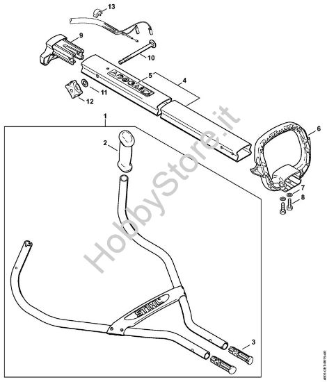 Manico tubolare MultiMotore (MM) MM 55 della marca STIHL