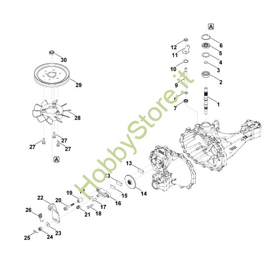 Picture of D - Albero di comando, Freno T2-BDBF-2X3C-1NX1