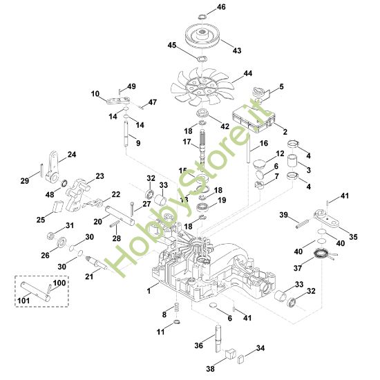 Picture of B - Parte superiore cambio K46 S
