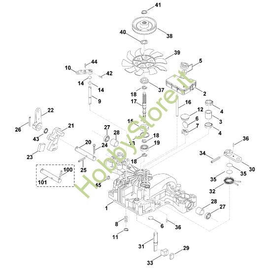 Picture of B - Parte superiore cambio K46 T
