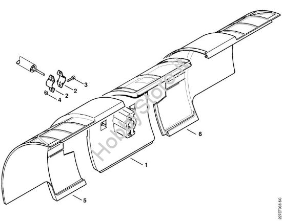 Riparo Spazzatrice a spazzola rotanti (KW) KW 85 della marca STIHL