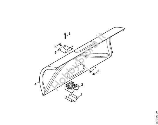 Riparo (03.2005) Spazzatrice a spazzola rotanti (KW) KW 85 della marca STIHL